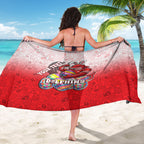 Personalized Dolphins Sarong Easter Mascot - Colorful Eggs Cartoon Style