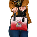 Personalized Dolphins Shoulder Handbag Easter Mascot - Colorful Eggs Cartoon Style