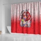 Personalized Dolphins Shower Curtain Easter Mascot - Colorful Eggs Cartoon Style