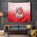 Personalized Dolphins Tapestry Easter Mascot - Colorful Eggs Cartoon Style