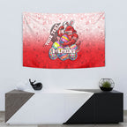 Personalized Dolphins Tapestry Easter Mascot - Colorful Eggs Cartoon Style