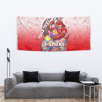Personalized Dolphins Tapestry Easter Mascot - Colorful Eggs Cartoon Style