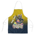 Personalized North Queensland Cowboys Apron Easter Mascot - Colorful Eggs Cartoon Style