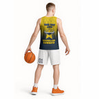 Personalized North Queensland Cowboys Basketball Jersey Easter Mascot - Colorful Eggs Cartoon Style