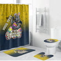 Personalized North Queensland Cowboys Bathroom Set Easter Mascot - Colorful Eggs Cartoon Style
