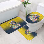Personalized North Queensland Cowboys Bathroom Set Easter Mascot - Colorful Eggs Cartoon Style