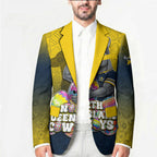 Personalized North Queensland Cowboys Blazer Easter Mascot - Colorful Eggs Cartoon Style