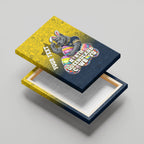 Personalized North Queensland Cowboys Canvas Wall Art Easter Mascot - Colorful Eggs Cartoon Style