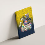 Personalized North Queensland Cowboys Canvas Wall Art Easter Mascot - Colorful Eggs Cartoon Style