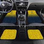 Personalized North Queensland Cowboys Car Mats Easter Mascot - Colorful Eggs Cartoon Style