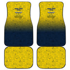 Personalized North Queensland Cowboys Car Mats Easter Mascot - Colorful Eggs Cartoon Style
