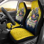 Personalized North Queensland Cowboys Car Seat Cover Easter Mascot - Colorful Eggs Cartoon Style