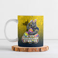 Personalized North Queensland Cowboys Ceramic Mug Easter Mascot - Colorful Eggs Cartoon Style