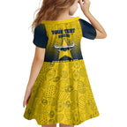 Personalized North Queensland Cowboys Family Matching Off The Shoulder Long Sleeve Dress and Hawaiian Shirt Easter Mascot - Colorful Eggs Cartoon Style