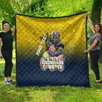 Personalized North Queensland Cowboys Quilt Easter Mascot - Colorful Eggs Cartoon Style
