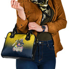 Personalized North Queensland Cowboys Shoulder Handbag Easter Mascot - Colorful Eggs Cartoon Style