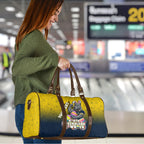 Personalized North Queensland Cowboys Travel Bag Easter Mascot - Colorful Eggs Cartoon Style