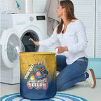 Personalized Parramatta Eels Laundry Basket Easter Mascot - Colorful Eggs Cartoon Style