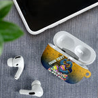 Personalized Parramatta Eels AirPods Case Easter Mascot - Colorful Eggs Cartoon Style