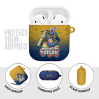 Personalized Parramatta Eels AirPods Case Easter Mascot - Colorful Eggs Cartoon Style