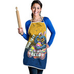 Personalized Parramatta Eels Apron Easter Mascot - Colorful Eggs Cartoon Style
