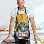 Personalized Parramatta Eels Apron Easter Mascot - Colorful Eggs Cartoon Style