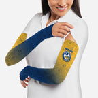 Personalized Parramatta Eels Arm Sleeves Easter Mascot - Colorful Eggs Cartoon Style