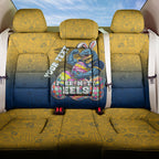 Personalized Parramatta Eels Back Car Seat Cover Easter Mascot - Colorful Eggs Cartoon Style