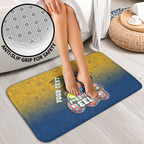 Personalized Parramatta Eels Bathroom Set Easter Mascot - Colorful Eggs Cartoon Style