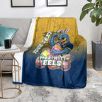 Personalized Parramatta Eels Blanket Easter Mascot - Colorful Eggs Cartoon Style