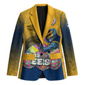 Personalized Parramatta Eels Blazer Easter Mascot - Colorful Eggs Cartoon Style