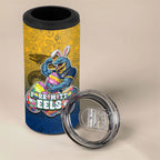 Personalized Parramatta Eels 4 in 1 Can Cooler Tumbler Easter Mascot - Colorful Eggs Cartoon Style
