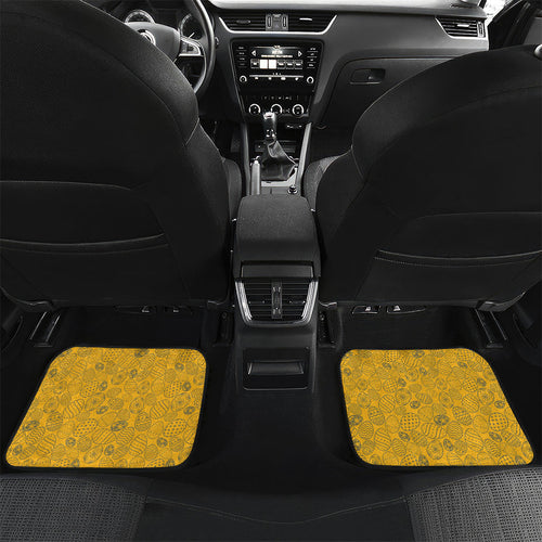 Personalized Parramatta Eels Car Mats Easter Mascot - Colorful Eggs Cartoon Style
