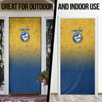 Personalized Parramatta Eels Door Cover Easter Mascot - Colorful Eggs Cartoon Style