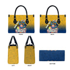 Personalized Parramatta Eels Leather Bag Easter Mascot - Colorful Eggs Cartoon Style