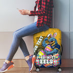 Personalized Parramatta Eels Luggage Cover Easter Mascot - Colorful Eggs Cartoon Style
