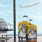 Personalized Parramatta Eels Luggage Cover Easter Mascot - Colorful Eggs Cartoon Style