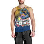 Personalized Parramatta Eels Men Tank Top Easter Mascot - Colorful Eggs Cartoon Style