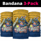 Personalized Parramatta Eels Neck Gaiter Easter Mascot - Colorful Eggs Cartoon Style
