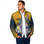 Personalized Parramatta Eels Padded Jacket Easter Mascot - Colorful Eggs Cartoon Style