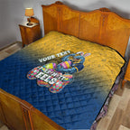 Personalized Parramatta Eels Quilt Easter Mascot - Colorful Eggs Cartoon Style