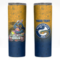 Personalized Parramatta Eels Skinny Tumbler Easter Mascot - Colorful Eggs Cartoon Style