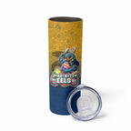 Personalized Parramatta Eels Skinny Tumbler Easter Mascot - Colorful Eggs Cartoon Style