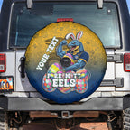 Personalized Parramatta Eels Spare Tire Cover Easter Mascot - Colorful Eggs Cartoon Style