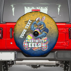 Personalized Parramatta Eels Spare Tire Cover Easter Mascot - Colorful Eggs Cartoon Style