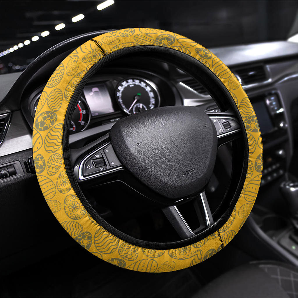 Parramatta Eels Steering Wheel Cover Easter Mascot - Colorful Eggs Cartoon Style