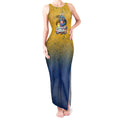 Personalized Parramatta Eels Tank Maxi Dress Easter Mascot - Colorful Eggs Cartoon Style