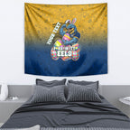 Personalized Parramatta Eels Tapestry Easter Mascot - Colorful Eggs Cartoon Style