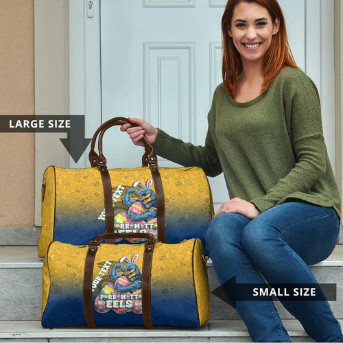 Personalized Parramatta Eels Travel Bag Easter Mascot - Colorful Eggs Cartoon Style