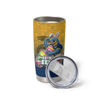 Personalized Parramatta Eels Tumbler Cup Easter Mascot - Colorful Eggs Cartoon Style